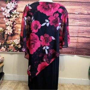 SLNY Dress with Overlay - NWOT